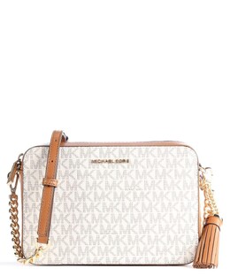 Сумка через плечо Jet Set искусственная кожа, холст Michael Kors, белый 32f8gf5m2b-150 | elfenbein