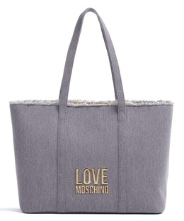Джинсовый шопер Icon из хлопка Love Moschino, синий jc4321pp0ikq0-765 | jeans