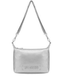 Сумка на плечо с логотипом Love Moschino, серебряный jc4140pp1mlo0 | серебристый