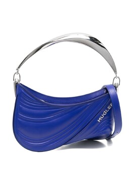 Mugler маленькая сумка-тоут Spiral Curve 01 с тиснением, синий 22w10sa0011906 | синий