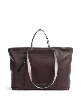Круглый шопер 15″ из мелкозернистой яловой кожи. Piquadro, фиолетовый bd3336w92-vivi2 | aubergine