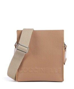 Сумка через плечо Myrtha maxi из зерненой кожи с логотипом Coccinelle, коричневый e1qbb150101-n71 | hellbraun