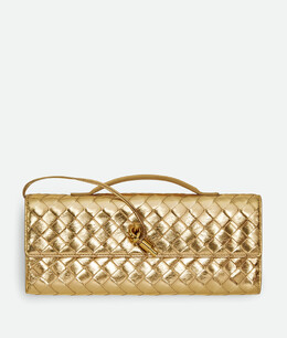 Клатч Andiamo Bottega Veneta 741511v4p128922 | золото