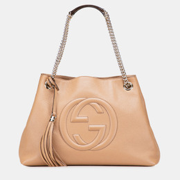 Gucci Brown Medium Leather Soho Chain Tote 1215640