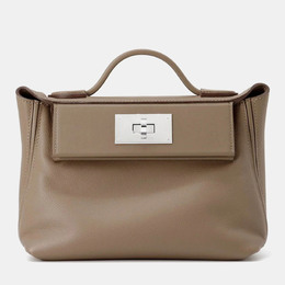 Hermes 24/24 Sac Van Quatre Mini Etoupe Swift Leather Evercolor Bag 1215782