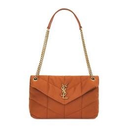 Сумка через плечо Saint Laurent Puffer Small, цвет Hot Rust 577476 fadlx 2991 | hot rust