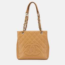 Chanel Brown Caviar Petite Shopping Tote 1215056