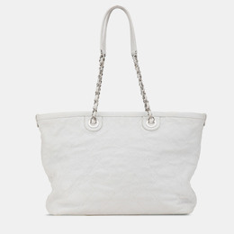 Chanel Grey Small Quilted Caviar Daily Shopping Tote 1215026