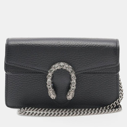 Gucci Black Super Mini Dionysus Leather Crossbody Bag 1214942