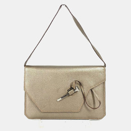 Hermes 2005 Envelope Shoulder Handbag Bag Accessory Pouch Chevre Gold 1214820
