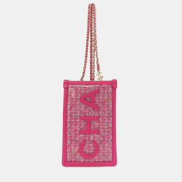 Chanel Chain Shoulder Bag In Vinyl Tweed And Calfskin 1214823