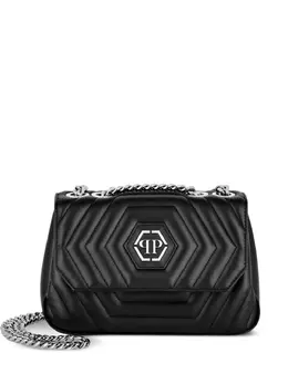 Philipp Plein Hexagon leather shoulder bag 19903667