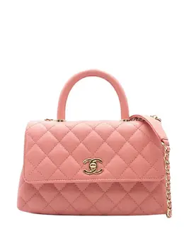 Chanel 2021-2025 Mini Caviar Coco Top Handle Bag satchel 32139047