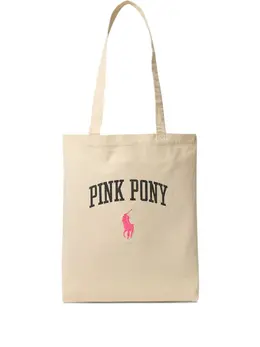 Polo Ralph Lauren Pink Pony logo-detail tote bag 31951591