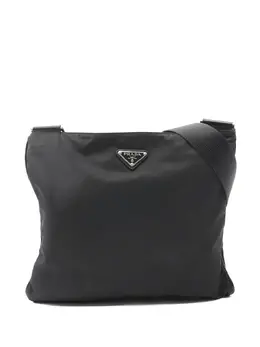 Prada 2000s triangle.logo shoulder bag 32124600