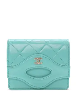Chanel 2021-2025 CC Quilted Calfskin Flap card holder 32139926