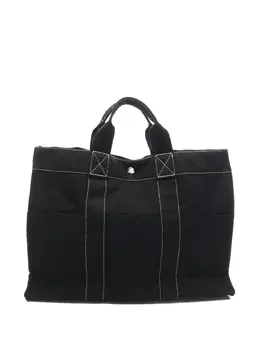 Hermes 2010s Sac Deauville MM canvas tote bag 32125477