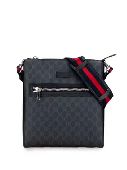 Gucci 2000-2015 Medium GG Supreme Web Messenger Bag crossbody bag 32140972