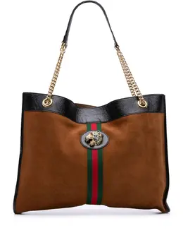 Gucci 2016-2025 Large Web Suede Rajah tote bag 32141065