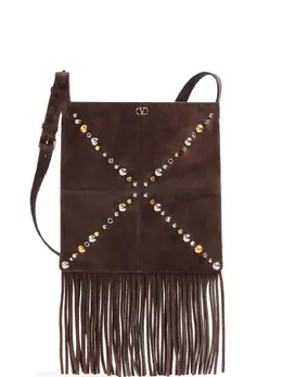 Valentino Garavani small Nellcôte fringes-detail shoulder bag 32123640