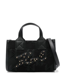 Сумка-тоут с монограммой Karl Lagerfeld, черный 246w3012 | черный