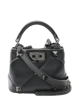 Valentino Garavani 2010s Roman studs quilted leather tote bag 32124619