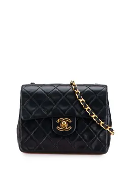 Chanel 2010-2011 Mini Square Classic Lambskin Single Flap crossbody bag 32139059