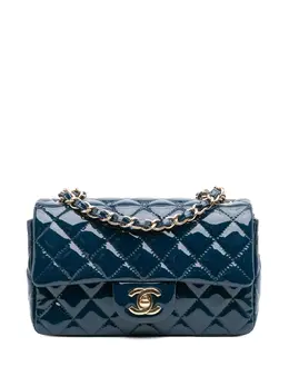 Chanel 2018 Mini Rectangular Classic Patent Single Flap crossbody bag 32139995