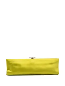 Chanel 2014-2015 Satin Crystal Camellia Evening Frame clutch bag 32140870