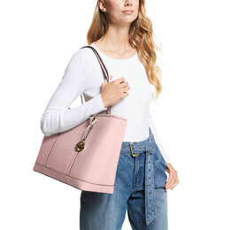 Сумка Michael Kors Jet Set Travel Large, светло-розовый 35f0gtvt9l | powder blush