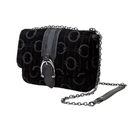 Женская сумка через плечо Longchamp Amazone Black Velour L1357674001 7854434517052 | multi