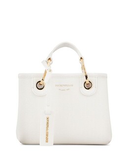 Черная сумка-шоппер MyEA Mini Mini Emporio Armani, цвет White 4441476 | satin
