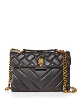 Кожаная сумка через плечо Kensington Kurt Geiger LONDON, цвет Black 3745827 | black/gold