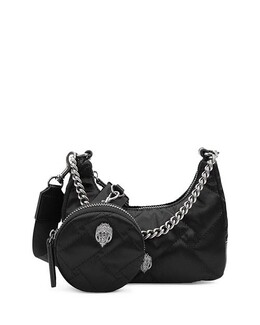 Маленькая стеганая сумка через плечо Multi Small Kurt Geiger LONDON, цвет Black 4619353 | black/silver