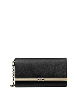 Большой кожаный клатч Mona Michael Kors, цвет Black 4886282 | black