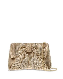 Маленький клатч с бантом Jolene Diamante Loeffler Randall, цвет Gold 4923802 | gold/gold
