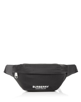 Нейлоновая поясная сумка Burberry Sonny среднего размера, черный 4257291 | black