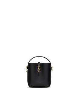Миниатюрная сумка-мешок Le 37 из блестящей кожи Saint Laurent, цвет Black 4926907 | black