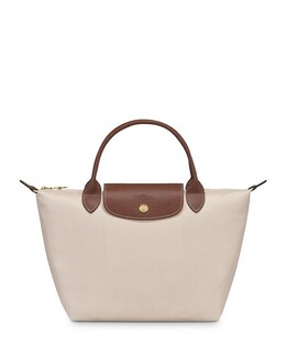 Маленькая нейлоновая сумка-тоут Le Pliage Original с верхней ручкой Longchamp, цвет White 4797870 | paper