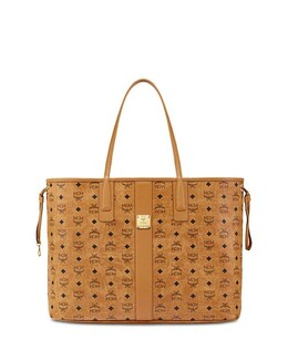 Большая двусторонняя сумка-тоут Liz MCM, цвет Yellow 4877718 | cognac