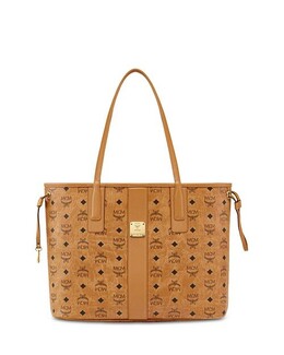 Двусторонняя сумка-тоут Liz среднего размера MCM, цвет Tan/Beige 4710908 | cognac