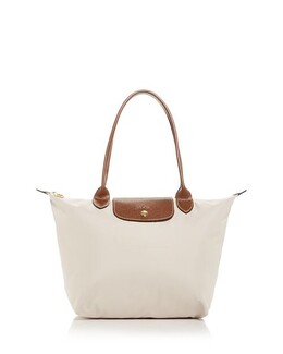 Сумка на плечо из нейлона Le Pliage Original среднего размера Longchamp, цвет White 641312 | paper