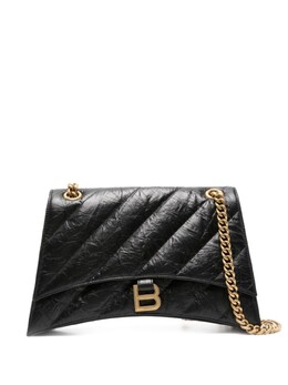 Сумка на плечо Balenciaga Crush среднего размера, черный 785602210j1 | черный