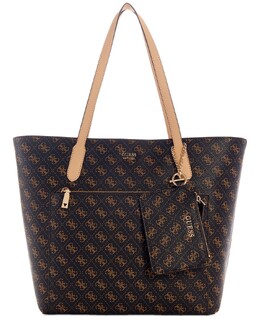 Сумка-тоут на молнии Rylan Monogram, эксклюзивно для Macy's Guess, коричневый 15232616 | brown