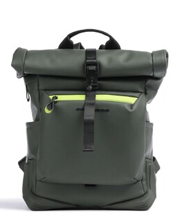 Рюкзак Corner 2.0 RFID Rolltop 15″ из полиуретана Piquadro, зеленый ca6291c2ow-ve | dunkelgrün