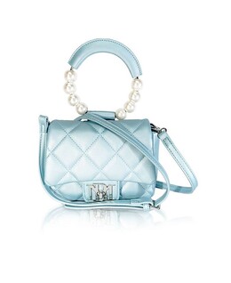 Женская стеганая мини-сумка с клапаном Badgley Mischka, синий 13523695 | metallic blue