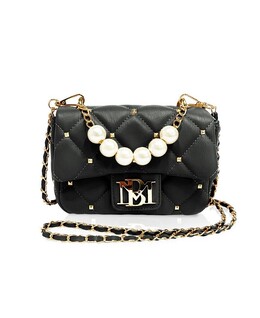 Женская стеганая мини-сумка с клапаном Badgley Mischka, черный 13523694 | black