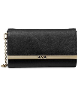 Большой кожаный клатч East West Michael Kors, черный 17072738 | black