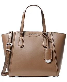 Маленькая сумка-тоут на молнии с трансформируемым верхом Taryn через плечо Michael Kors, черный 18936791 | black/silver