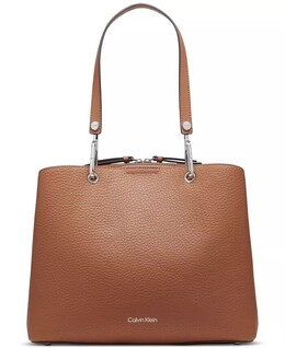 Сумка-тоут с тремя отделениями Garnet Calvin Klein, серебряный 18249523 | black silver